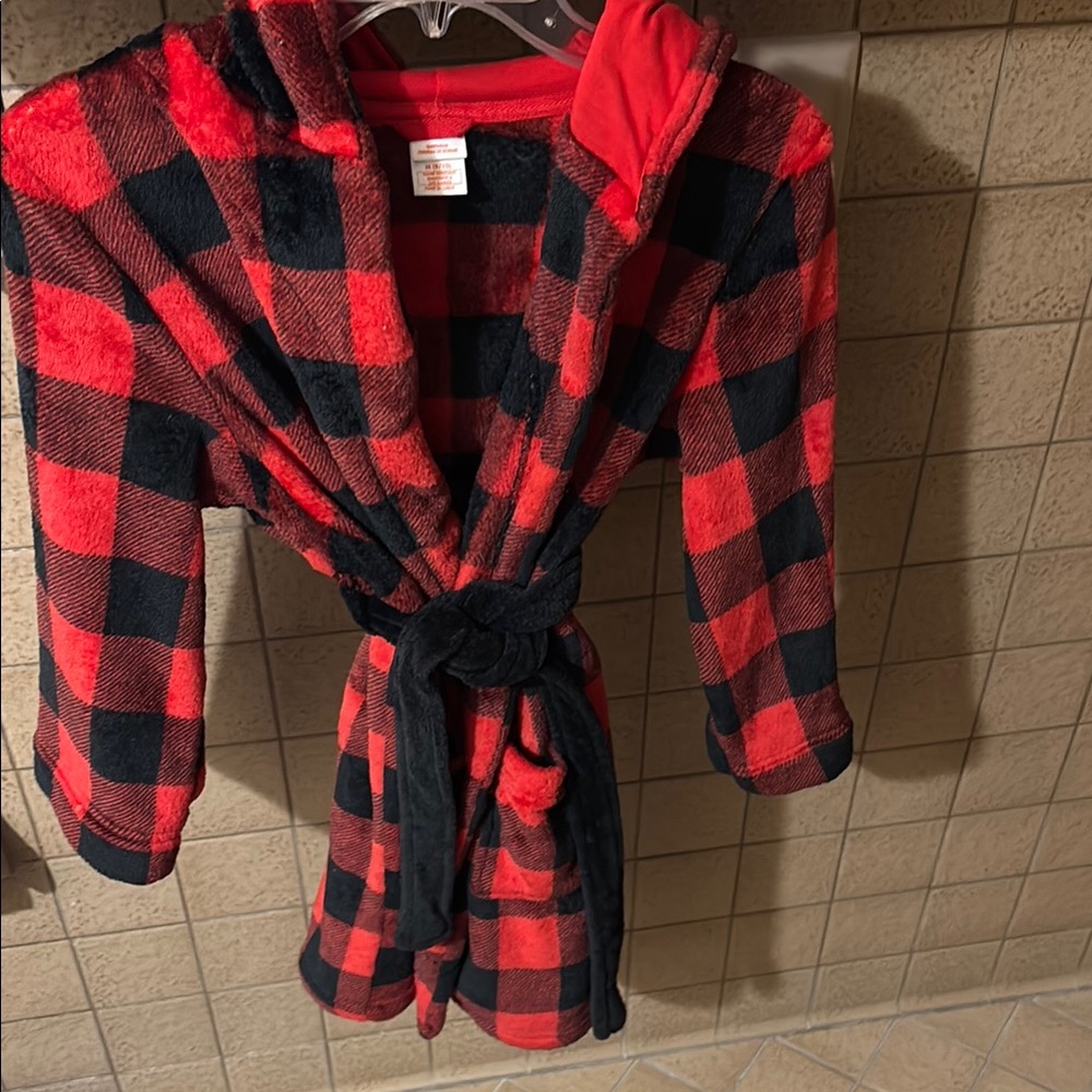 Cozy Kids Plaid Pajama Robe